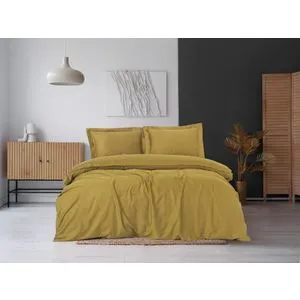 Elegant - Set pokrivača od senfa od satena