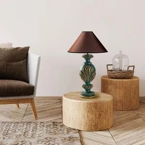 ELEGANZE-5313 Green
Brown Table Lamp