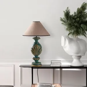 ELEGANZE-5314 Green
Light Brown Table Lamp