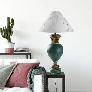 ELEGANZE-5322 Green
White Table Lamp