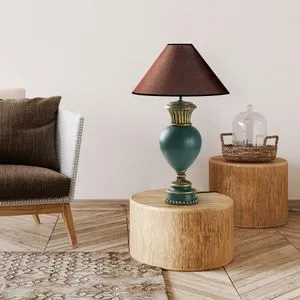 ELEGANZE-5323 Green
Brown Table Lamp