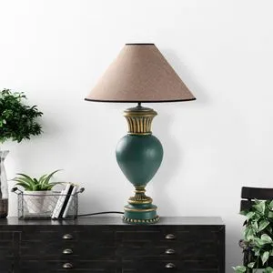ELEGANZE-5324 Green
Light Brown Table Lamp