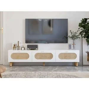 Elena - White White TV Stand