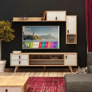 Eleva Oak
White TV Unit