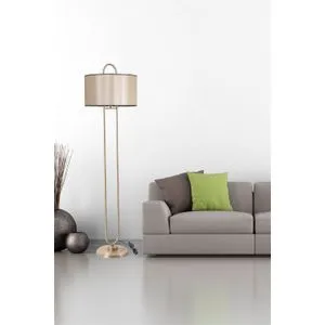 Elips Lambader Eskitme Ayak 15-3 Abajurlu Cream Floor Lamp