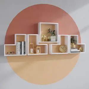 Elitra - White White Wall Shelf