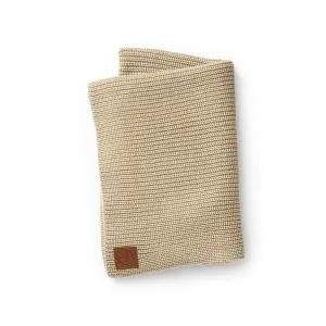 Elodie Details pure khaki vuneni pleteni pokrivač