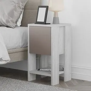 Ema - White, Light Mocha White
Light Mocha Nightstand