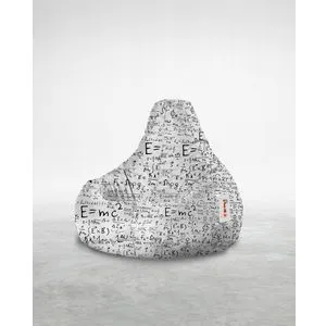 Emc2 - White Multicolor Bean Bag