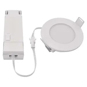 Emos Led panel Lori ugradni okrugli beli 4,5W 345lm IP65 8,5x2,9cm CCT Emos ZV1163