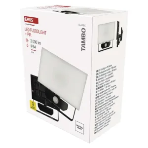 Emos LED reflektor sa PIR senzorom pokreta 20W TAMBO 2000lm NW IP54  ZS2922