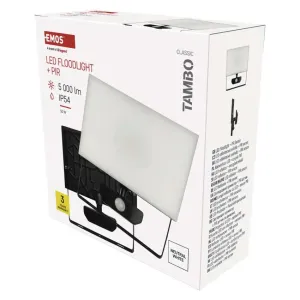 Emos LED reflektor sa PIR senzorom pokreta 50W TAMBO 5000lm NW IP54 ZS2942