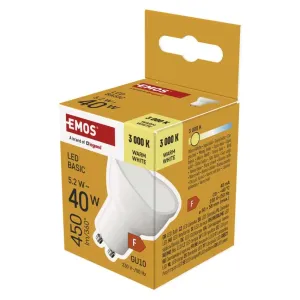 Emos LED sijalica Basic MR16 5,2W(40W) 450lm GU10 WW ZL8F22
