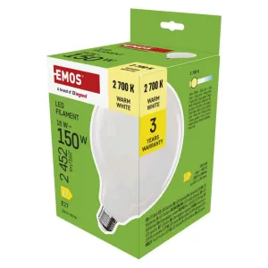 Emos LED sijalica Filament Globe G125 18W(150W) 2452lm E27 WW ZF2D82