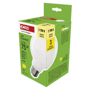 Emos LED sijalica Filament Globe G125 7,8W(75W) 1055lm E27 WW ZF2D52
