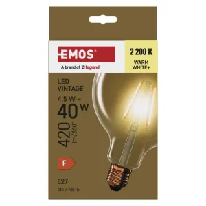 Emos Led sijalica Vintage G125 4,5W(40W) 420lm E27 WW Emos Z58032