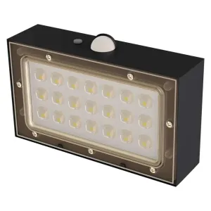 Emos LED zidna lampa solarna sa senzorom pokreta BRIXO NW 350lm IP65 crna ZG162S