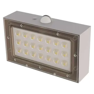 Emos LED zidna lampa solarna sa senzorom pokreta BRIXO NW 350lm IP65 bela  ZG161S