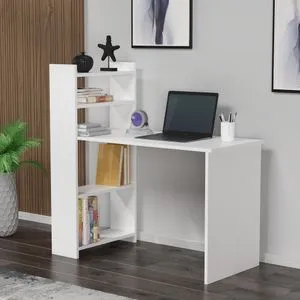 Enna - White White Study Desk
