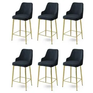 Enox - Anthracite, Gold Anthracite
Gold Bar Stool Set (6 Pieces)