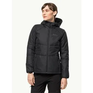 Ženska jakna BERGLAND INS HOODY W - CRNA
