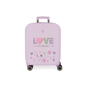 ENSO ABS Kofer 55 cm - Ljubičasta LOVE ICE CREAM