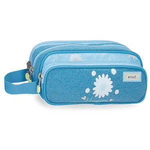 ENSO HAPPINESS prazna pernica sa 3 pregrade - plava