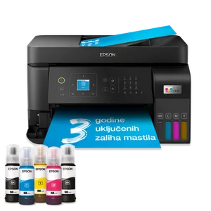 Epson C11CK57403 L5590 EcoTank, print-scan-copy-fax, Color, A4, 4800X1200, LAN, Wi-Fi, ADF, LCD, ...