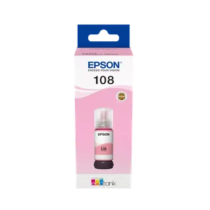Epson C13T09C64A 108 EcoTank Light Magenta ink bottle