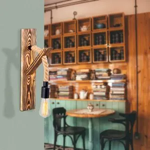 Erebos - 114-A Wooden Wall Lamp