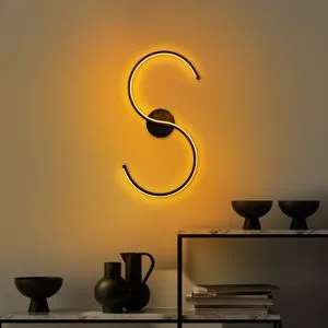 Es - 13579 Black Wall Lamp