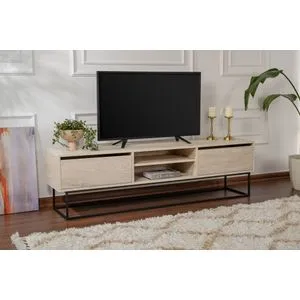 Escape 180 -Black, Travertine Travertine
Black TV Stand