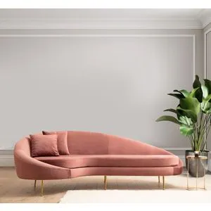 Eses Left - Pink Pink 3-Seat Sofa