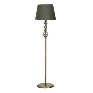 Eskitme Kaplama Selale Green Floor Lamp