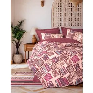 Estilıo - Set posteljine Claret Red Ranforce XXL