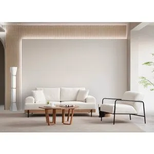 Eti Oak 3 Seater - White White 3-Seat Sofa