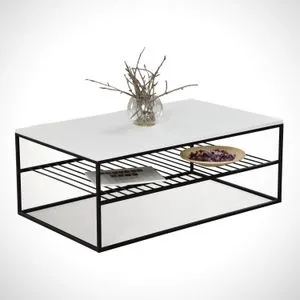Etna - White White Coffee Table