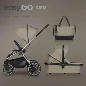 Eurocart Easy Go Giro 2U1 Kolica Za Bebe Savana Beige