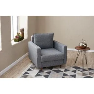 Eva - Grey Grey 1-Seat Sofa