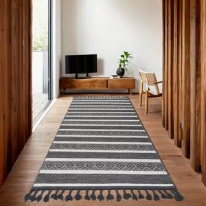 Everest 6602 - Sivi Tepih za Hol (100 x 200 cm)