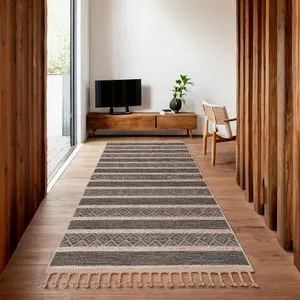 Everest 6604 - Bež Tepih za Hol (100 x 200 cm)