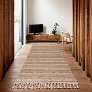 Everest 6606 - Bež, Žuta Bež Tepih za Hodnik (100 x 200 cm)