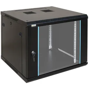 EXO:N Zidni rack ormar, 600mm×450mm×9U, crni