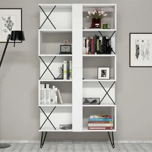 Extra - White White Bookshelf
