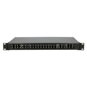 Extralink Patch panel 24 Duplex SC / 48 porta sa kasetom, bez modula, crni