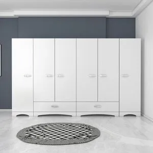 F4 - 498 White Wardrobe