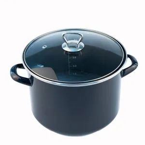 Fackelmann Lonac+stakleni poklopac 24cm,emajl 7.5L