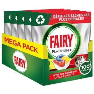 FAIRY PLATINUM All in One Tablete za sudomašinu  100 kom (5x20kom) XXL