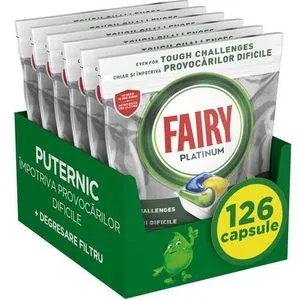 Fairy Platinum kapsule za mašinsko pranje posuđa 126 komada