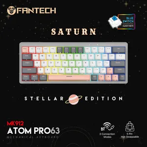 Fantech MK912 RGB Atom PRO63 Tastatura Mehanicka Gaming Wireless Saturn (blue switch)
